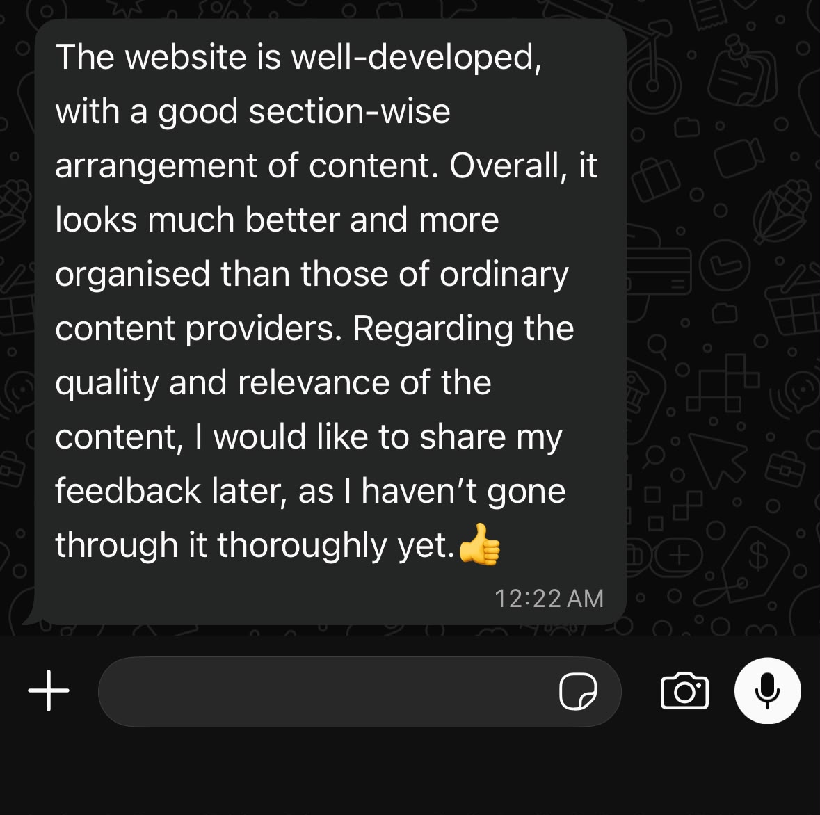Student Feedback